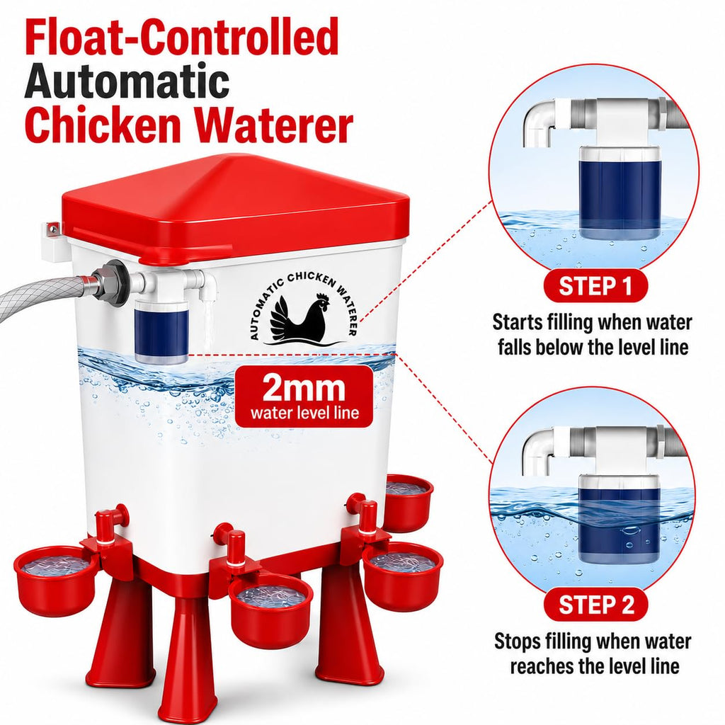 3 Gallon Chicken Waterer with 10 Cups L981