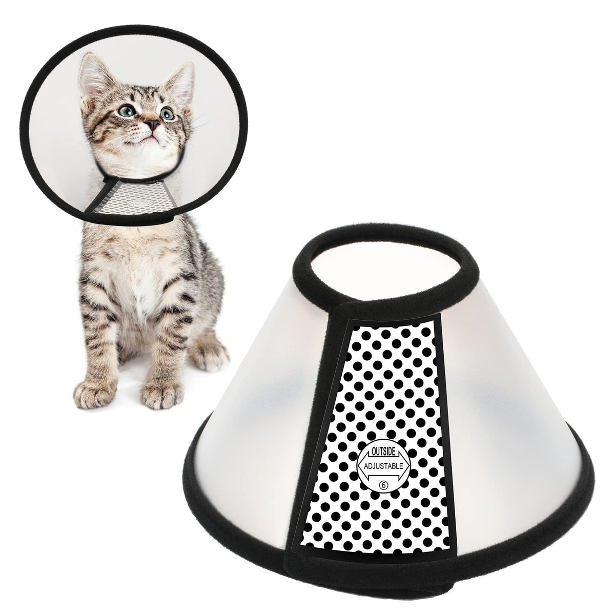 Adjustable Plastic Recovery Pet Cone Z333