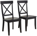 Black Dining Chairs Set of 2 O826132