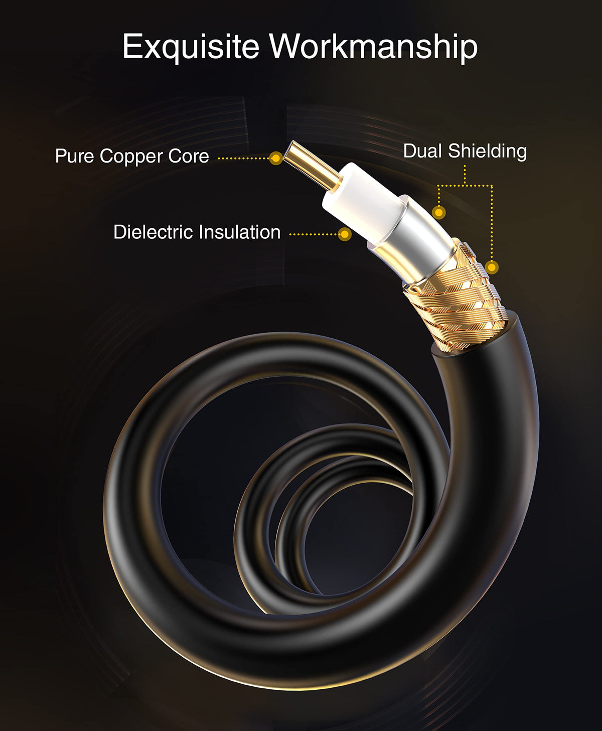 15FT Dual Shielded RCA Subwoofer Cable K693079