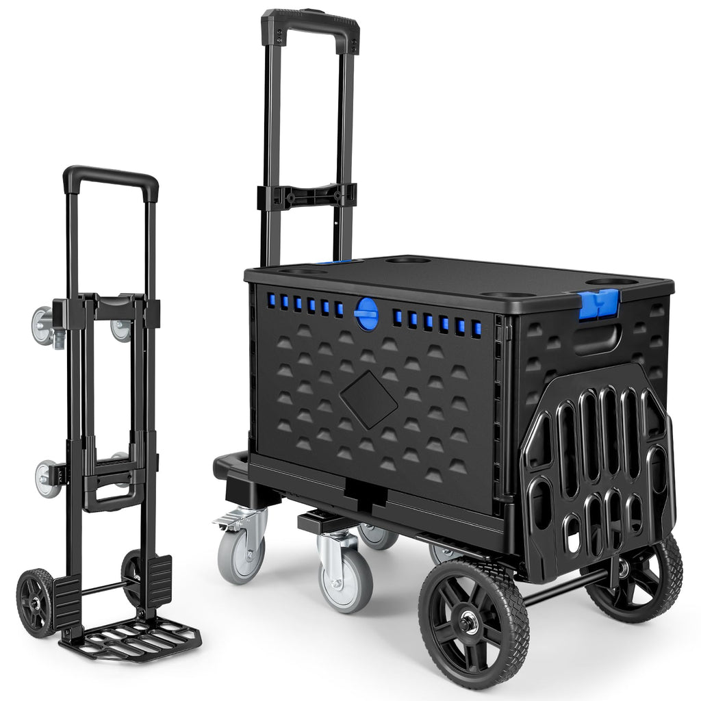 4-in-1 Convertible Dolly Cart with Crate S97736