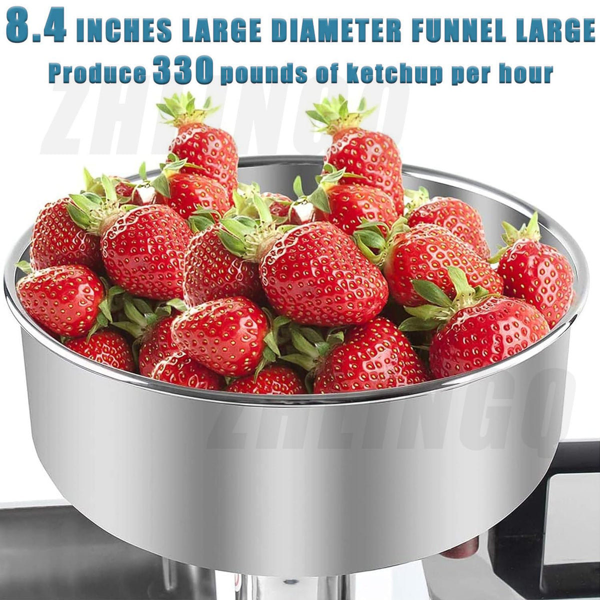 450W Electric Tomato Strainer and Press Stainless Steel I370152