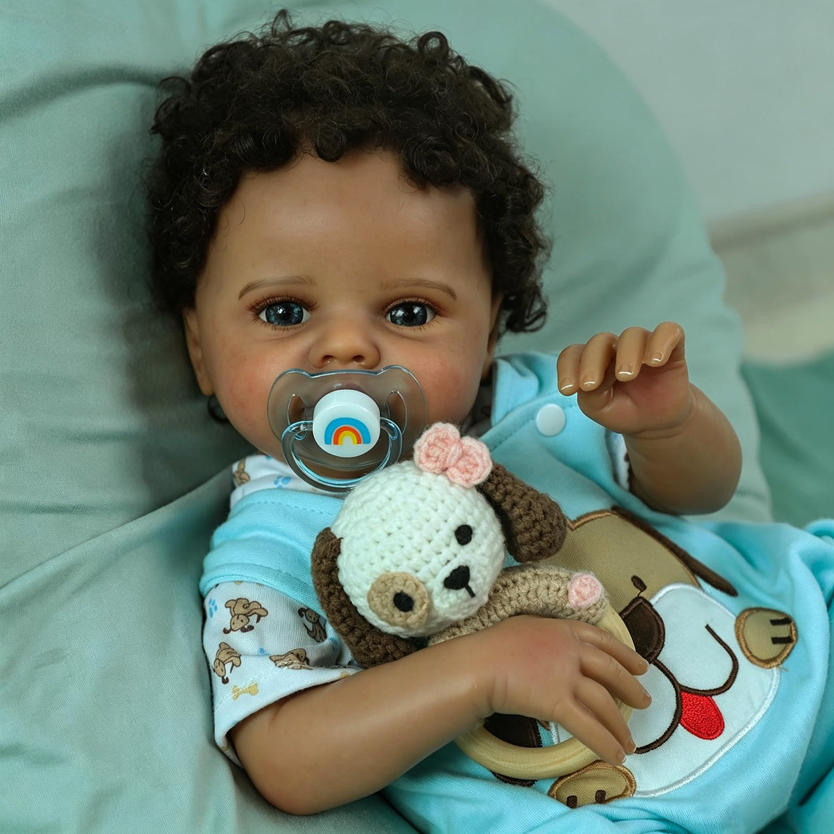 Black 20 Inch Reborn Baby Doll C33368