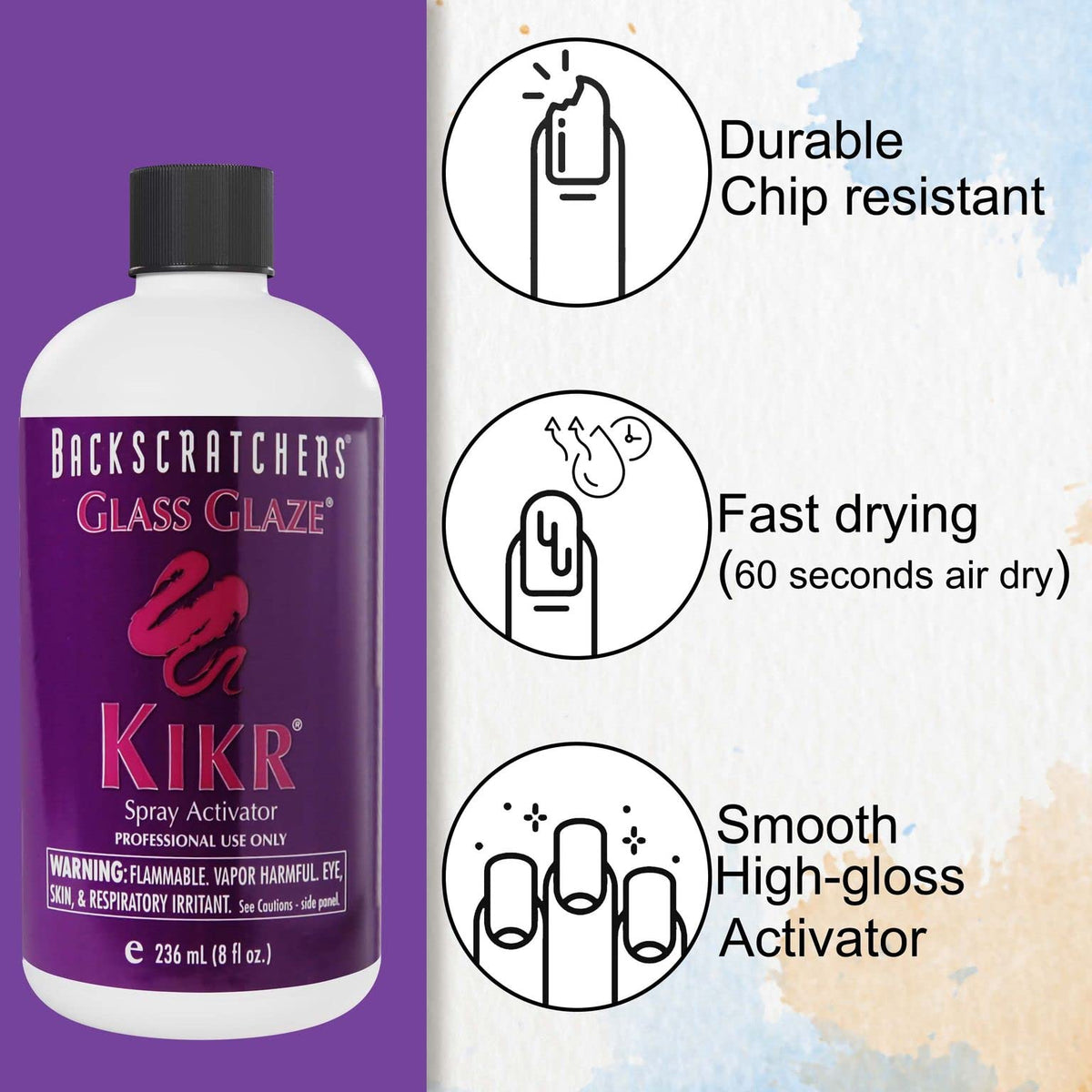 8 Fluid Ounce Glass Glaze Spray Activator O2375