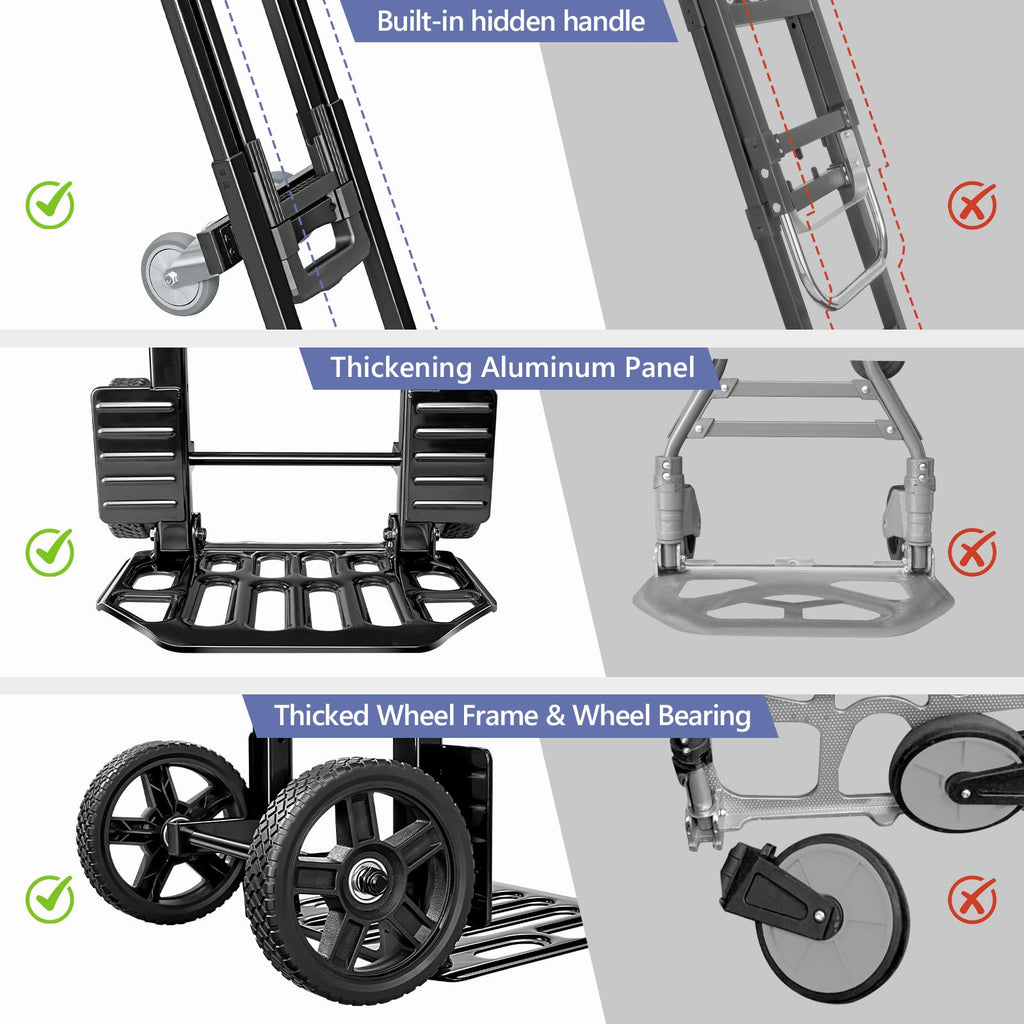 4-in-1 Convertible Dolly Cart with Crate S97736