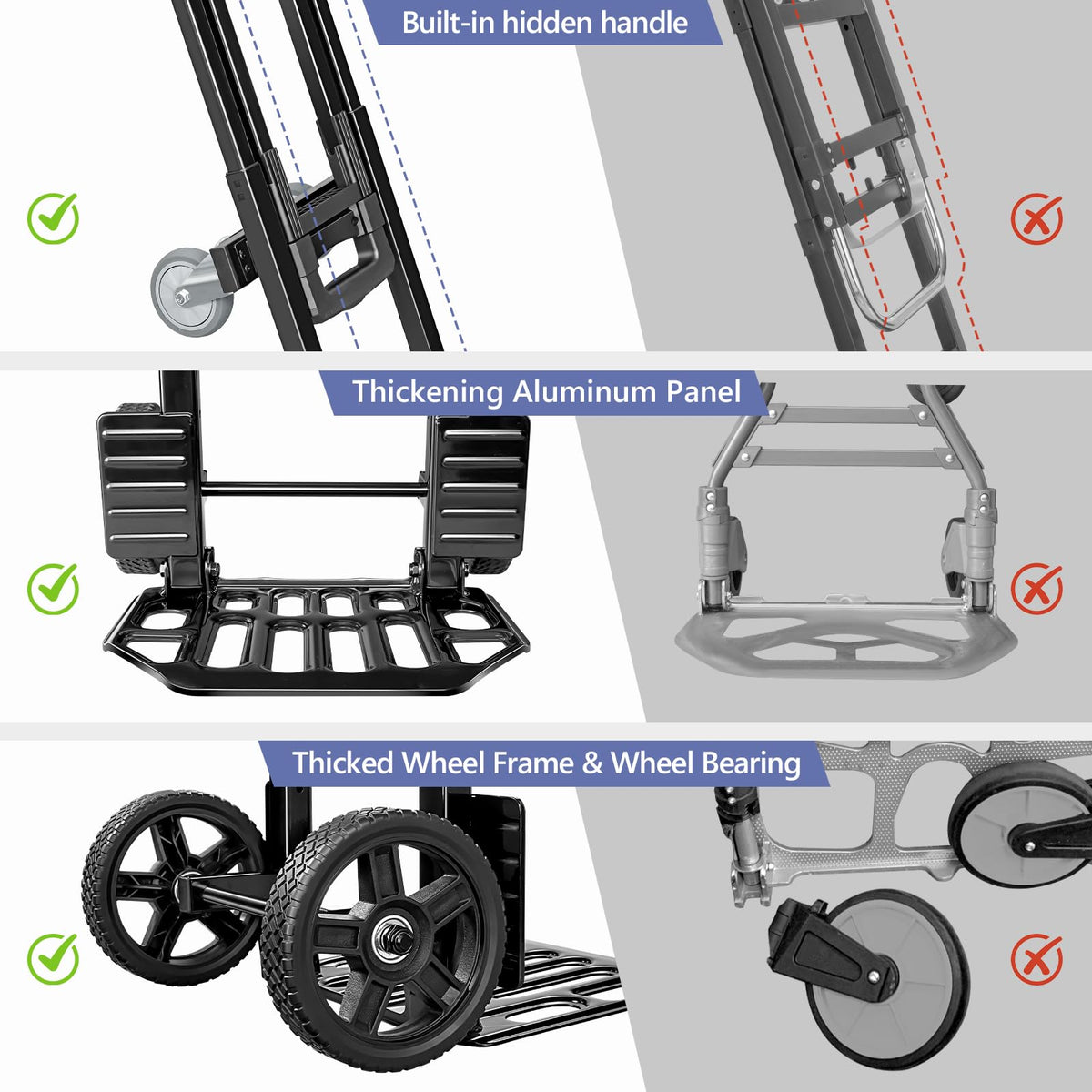 4-in-1 Convertible Dolly Cart with Crate S97736