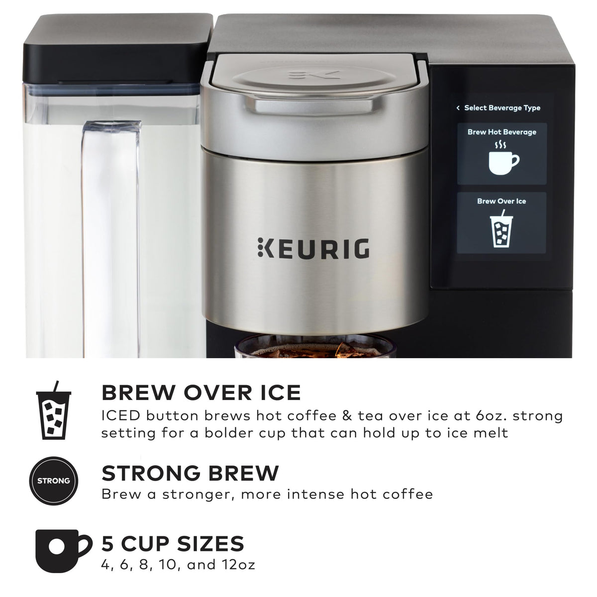 Single Serve Coffee Maker with 110 oz Water Reservoir M740