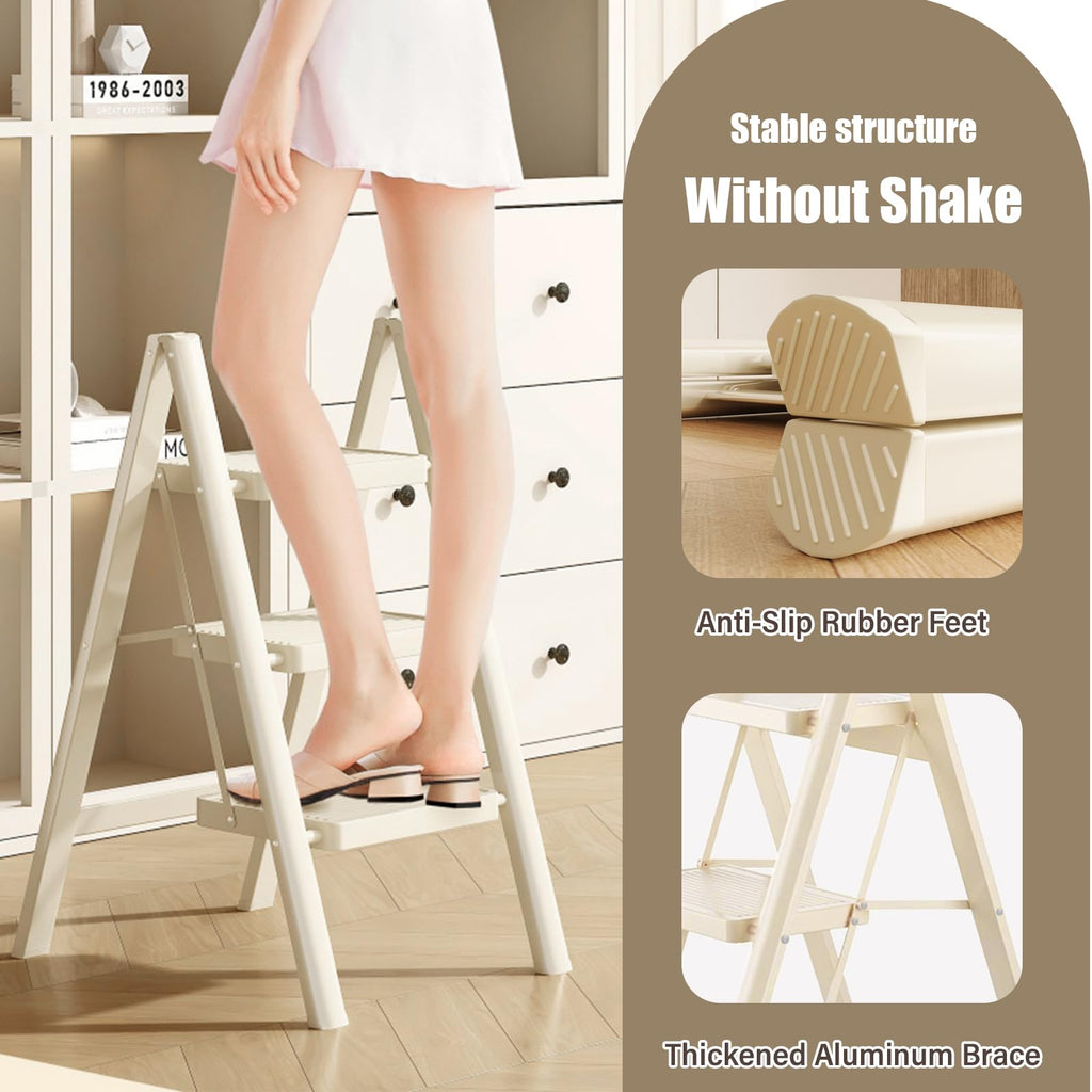 3 Step Carbon Steel Folding Stool E25528