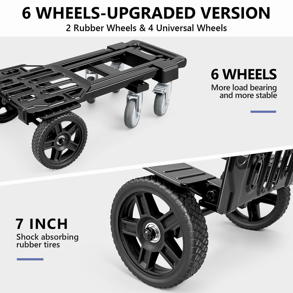 4-in-1 Convertible Dolly Cart with Crate S97736