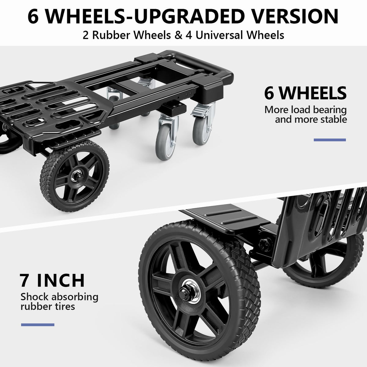 4-in-1 Convertible Dolly Cart with Crate S97736