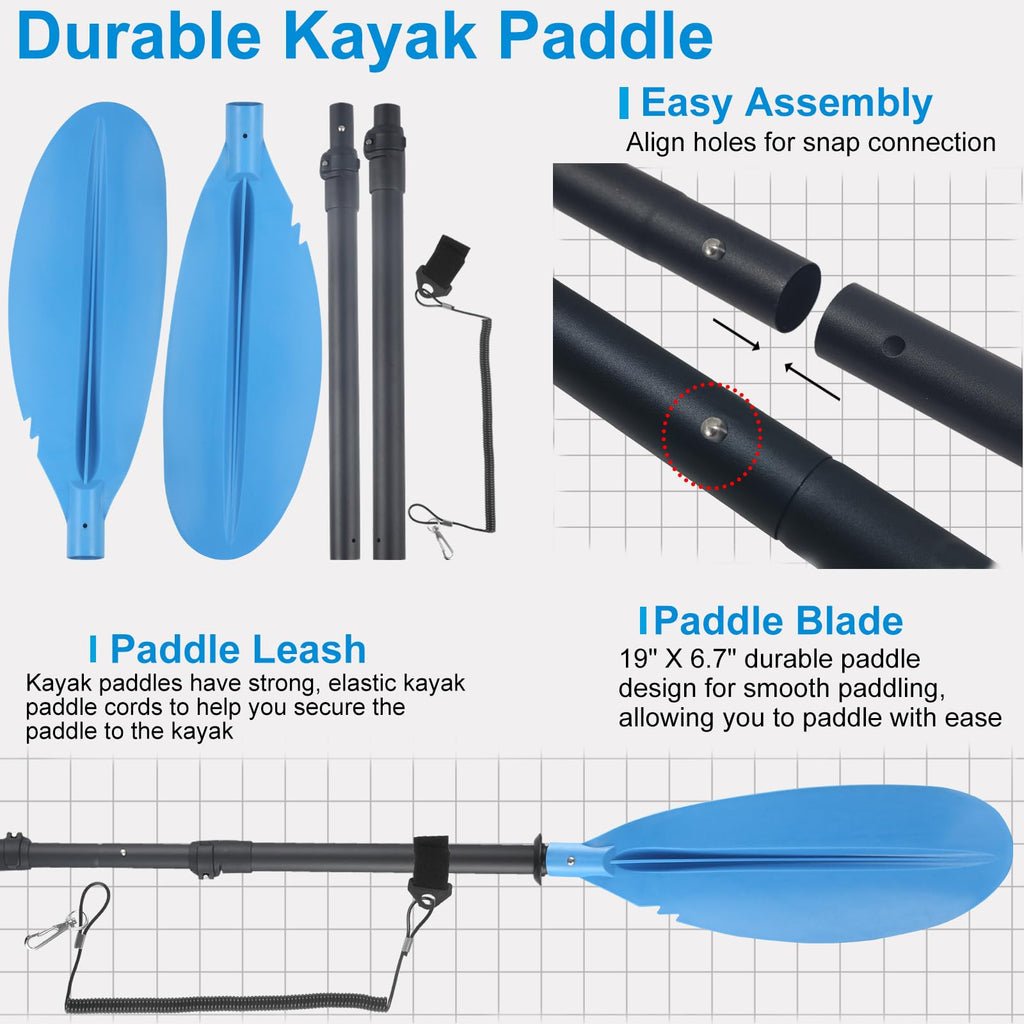 Telescoping Adjustable Kayak Paddle 70" to 95" Z705