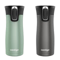 Leak-Proof Spill-Proof Insulated Stainless Steel Travel Mug, 16oz., 2 Pack W59734