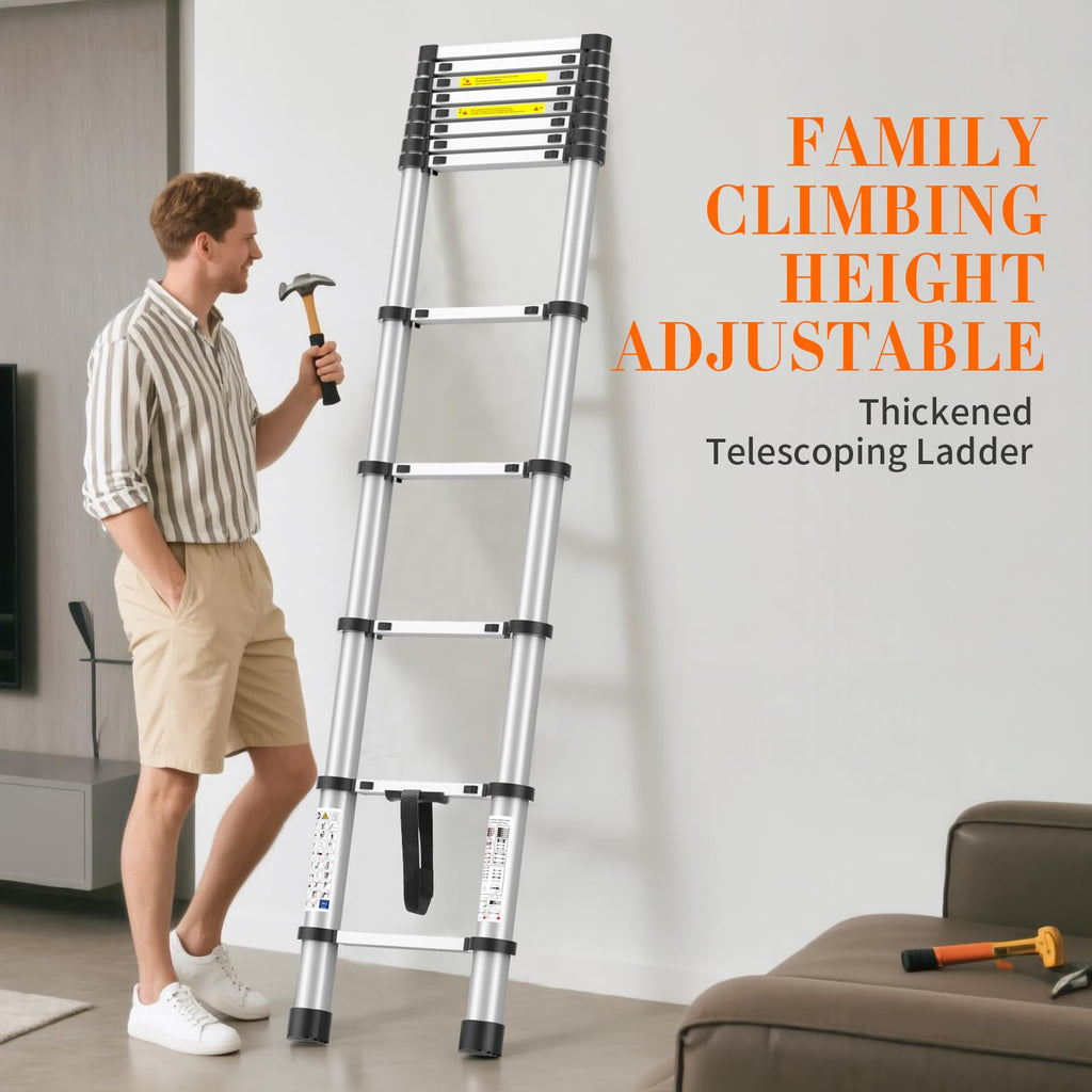 10.5FT Aluminum Telescoping Ladder Z16672