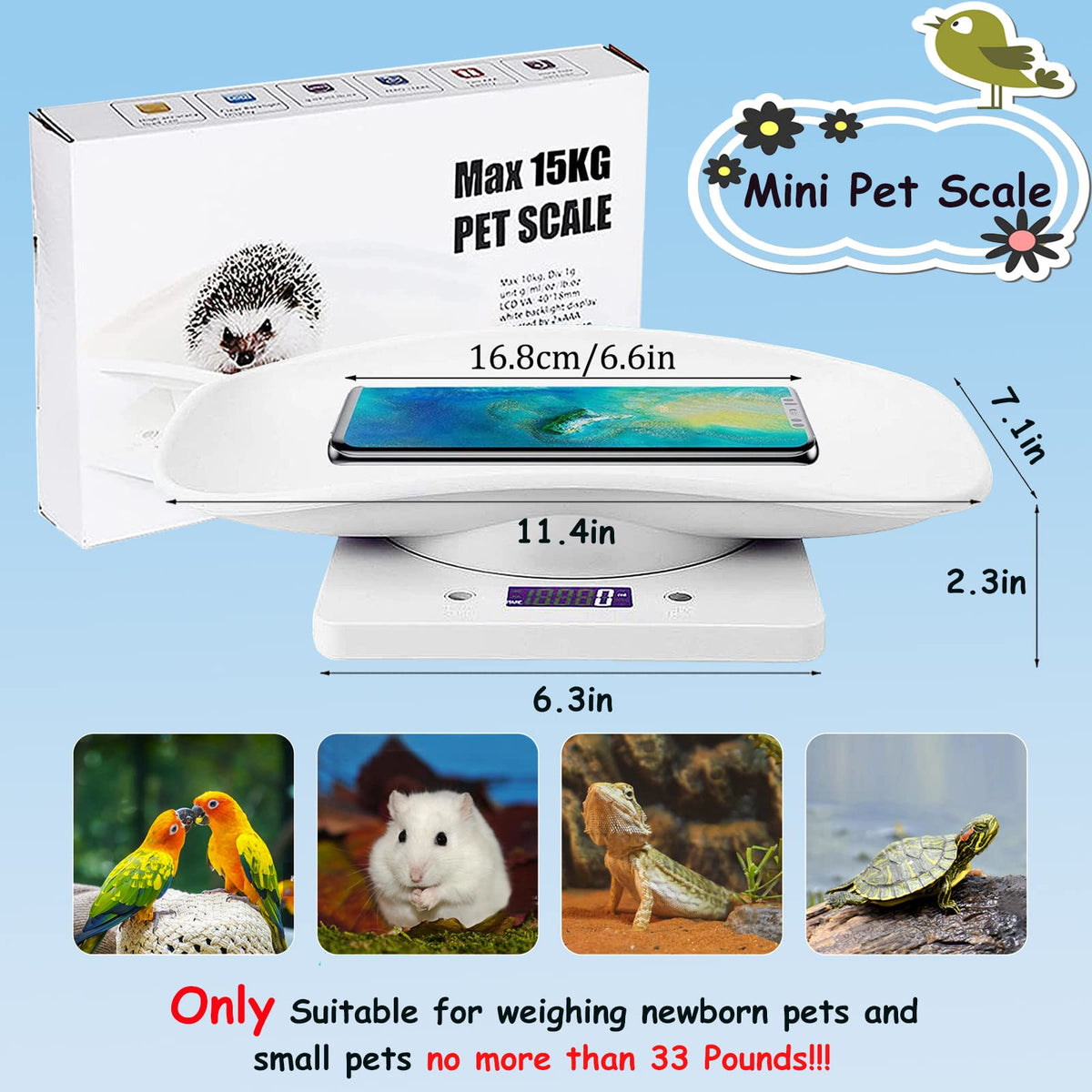 Digital Pet Scale with Tray A820