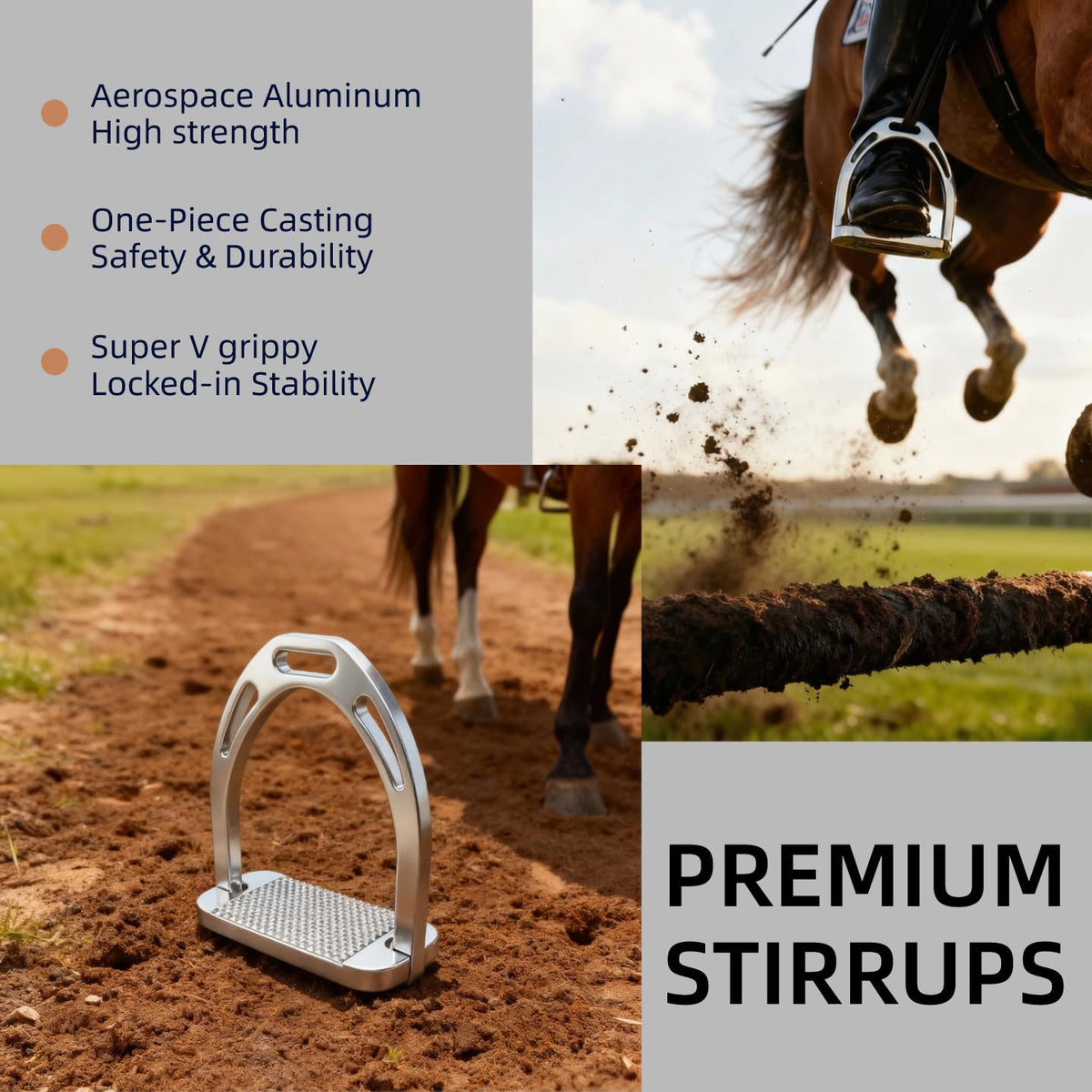 Lightweight English Stirrups T515