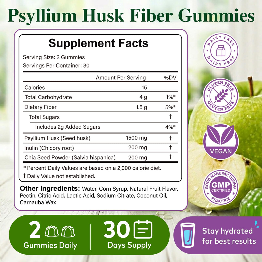Psyllium Husk 1500mg Fiber Supplement Z530344