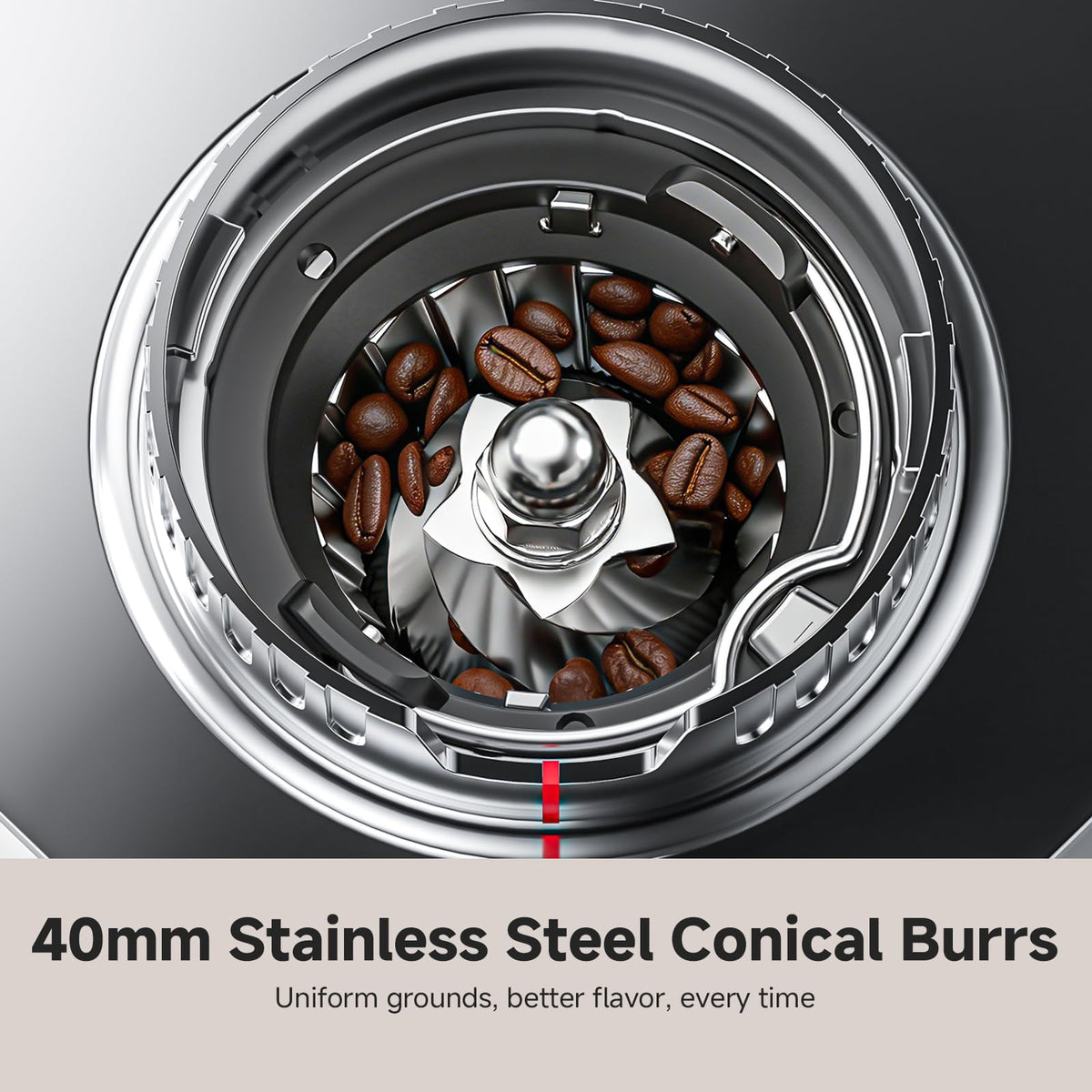 Conical Burr Coffee Grinder with 45 Grind Settings C463786