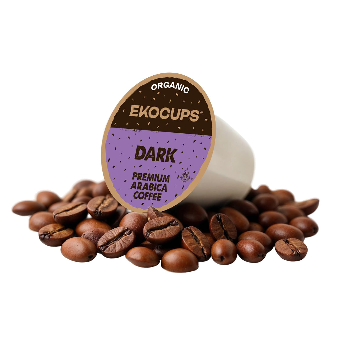Organic Dark Roast Coffee Pods, 40 Recyclable Capsules S7671