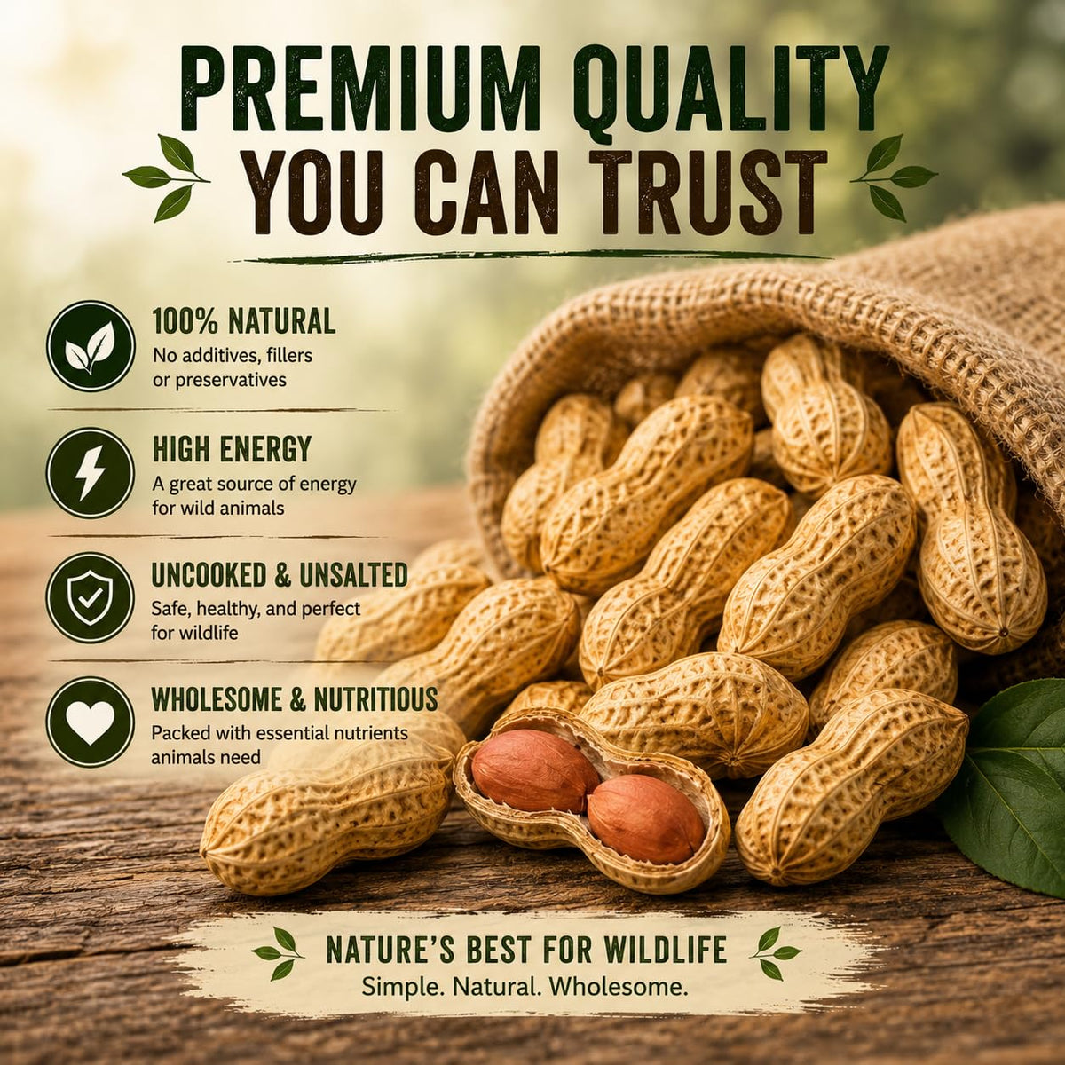 Roasted Unsalted Peanuts in Shell 1 lb Bag B148