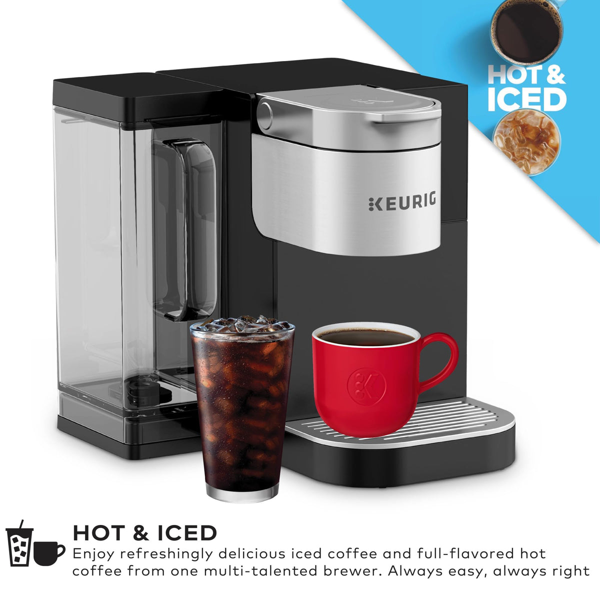 Single Serve Coffee Maker with 110 oz Water Reservoir M740