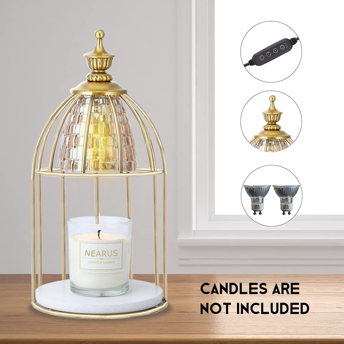 Candle Warmer Lamp with Marble Base and Timer X380