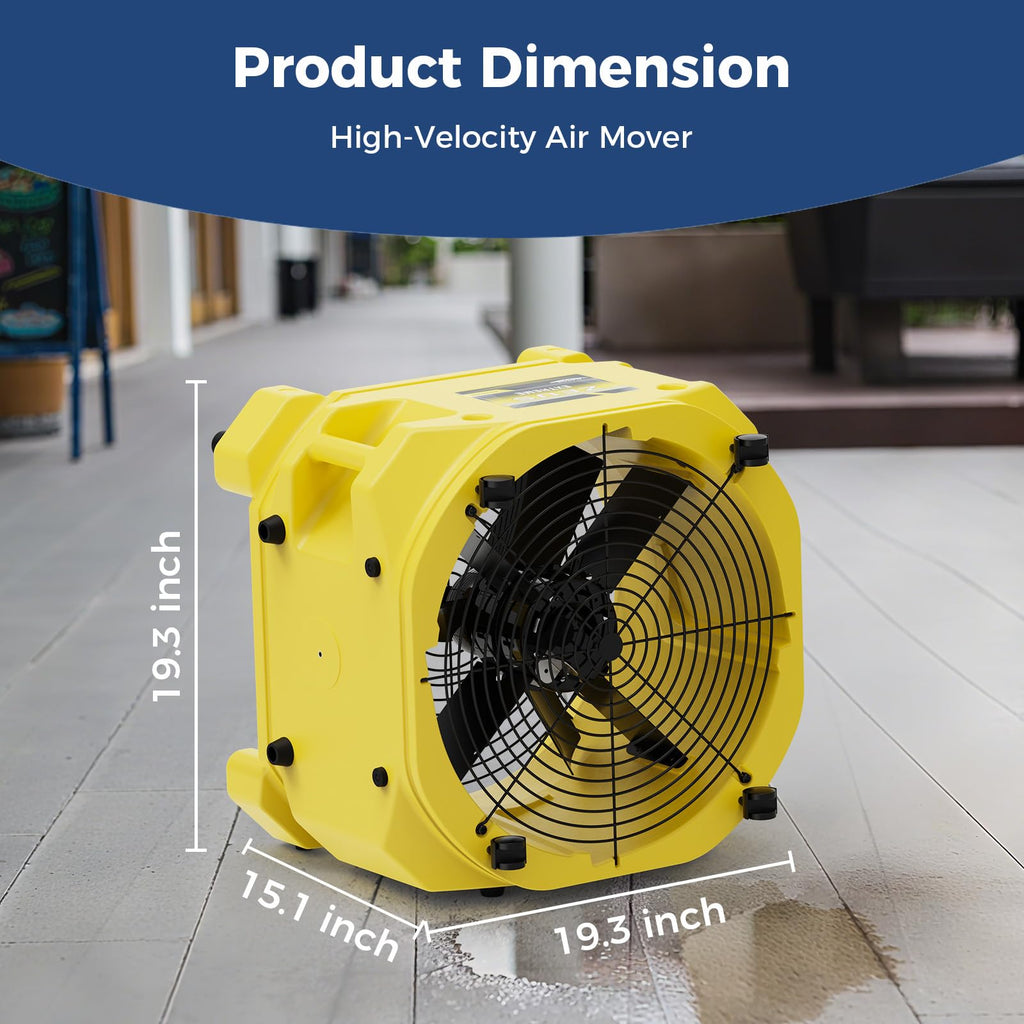 Industrial Air Mover 3000CFM Heavy Duty Fan S9903