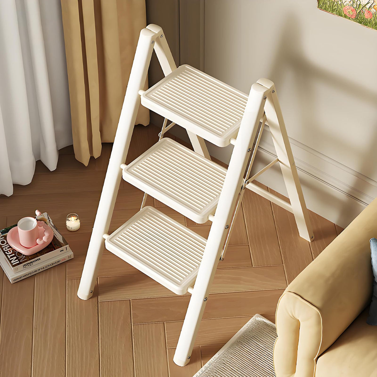 3 Step Carbon Steel Folding Stool E25528