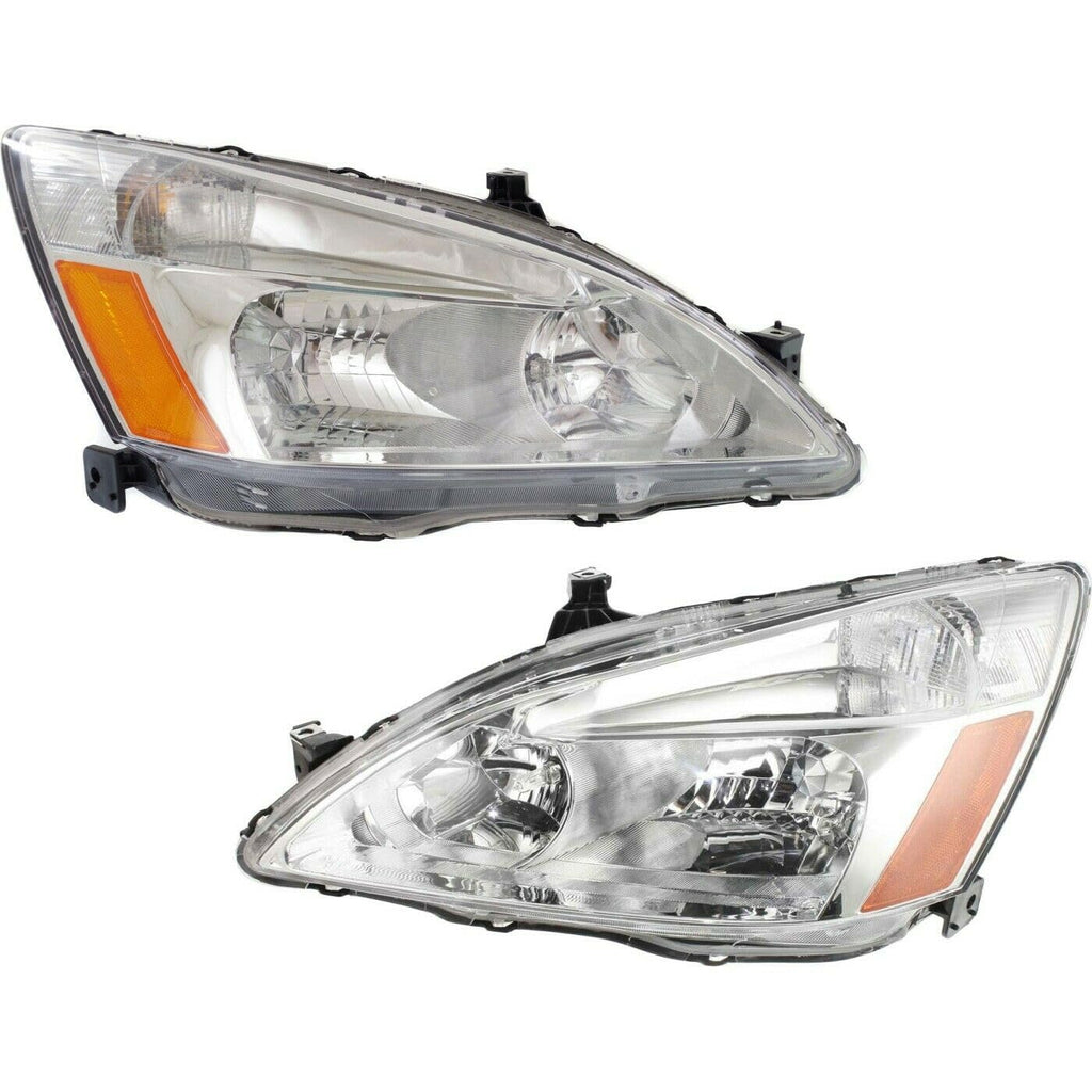 Headlight Left Right Clear Lens F9112
