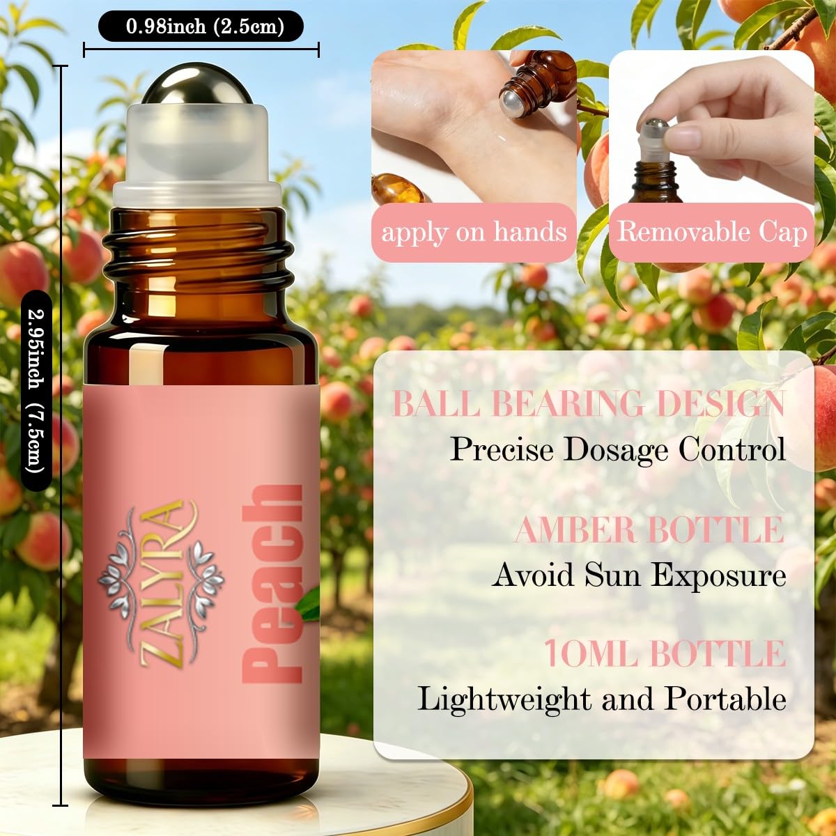 Lavender&Peach Essential Oil 4 Fl Oz+0.33 Fl Oz T685