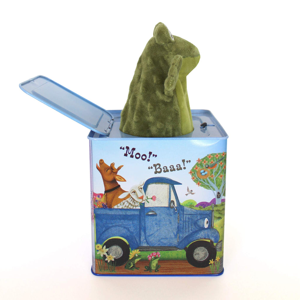 Blue Truck Jack-in-The-Box Plush Toy with Music R6470