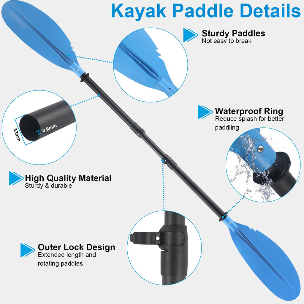 Telescoping Adjustable Kayak Paddle 70" to 95" Z705