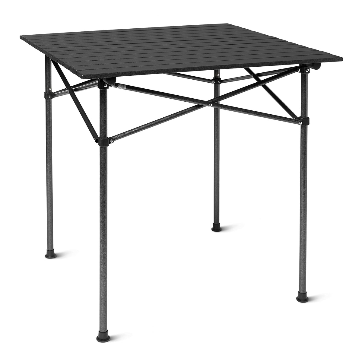 Portable Camping Table with Aluminum Roll-Up Top I945
