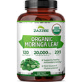USDA Organic Moringa Leaf 20:1 Extract 120 Vegan Capsules R640