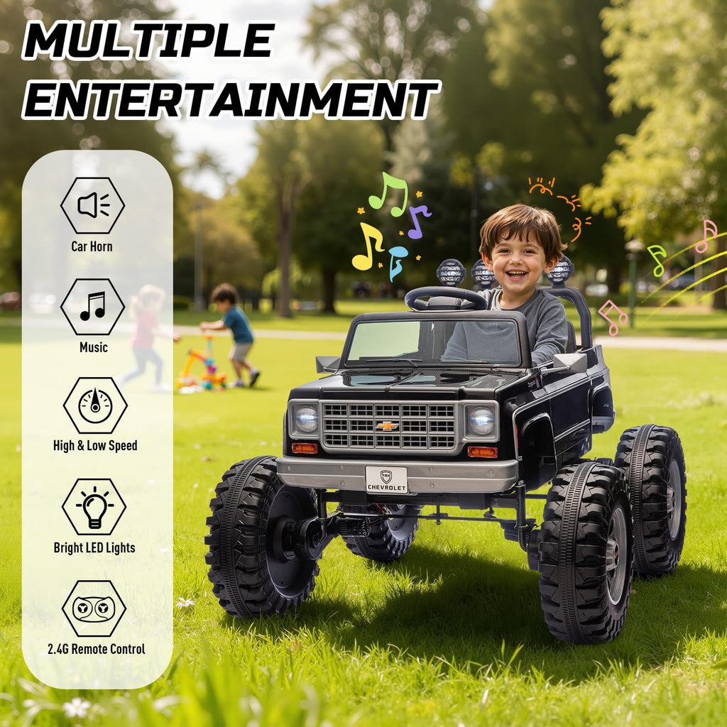 24V Ride on Truck with Remote Control, Black P77264