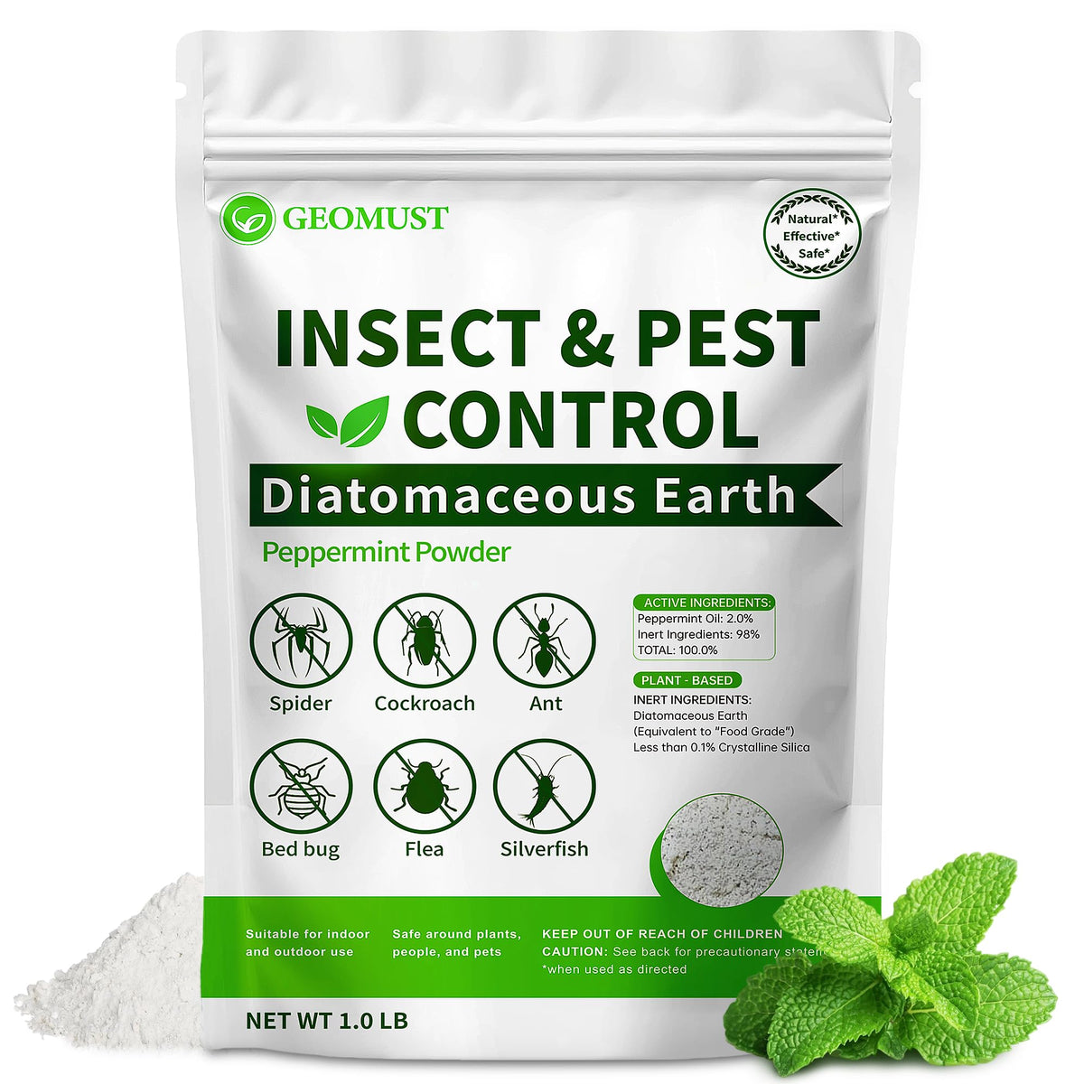 Diatomaceous Earth Food Grade Insect Killer 1 lb H267