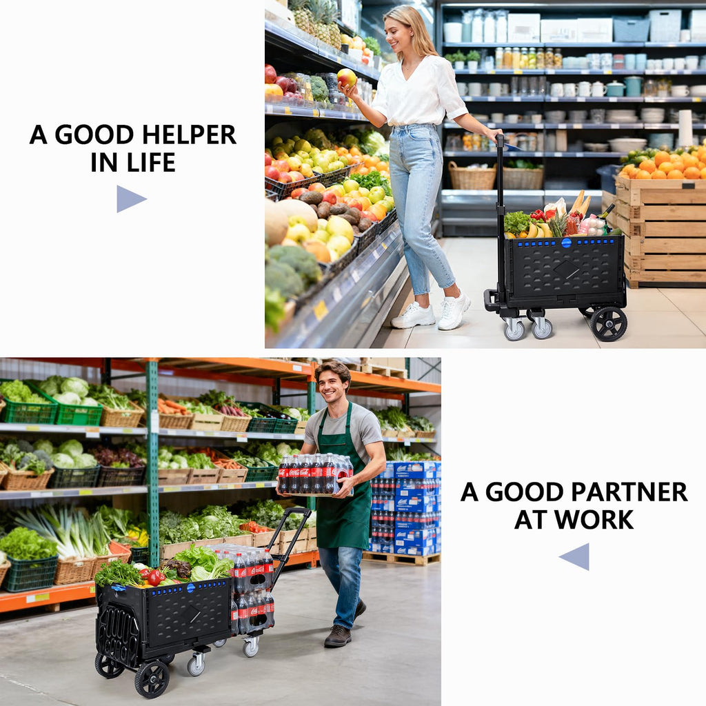 4-in-1 Convertible Dolly Cart with Crate S97736
