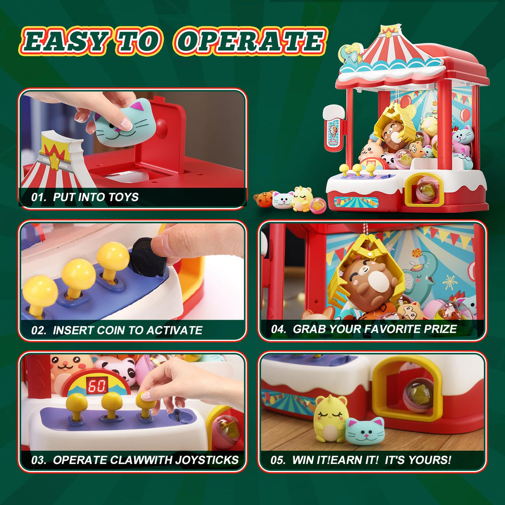 Claw Machine with 30 Mini Prizes X5898