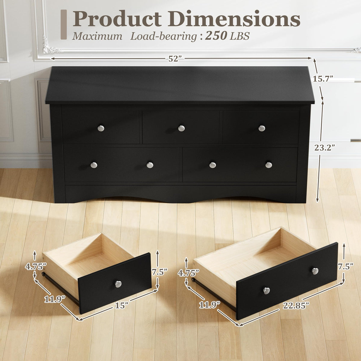 Black Dresser F8683