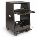 12U Studio Rack with Slide-Out Tray and Casters Z741