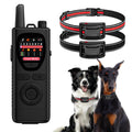 Wireless Dog Fence System 2-in-1 Pet Containment Training Collar IPX6 Waterproof Rechargeable Black Red M97129