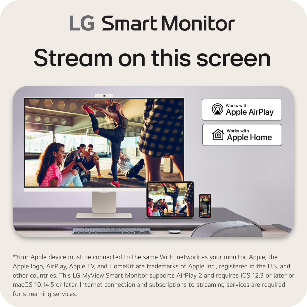 32-inch 4K UHD IPS White Smart Monitor T2276