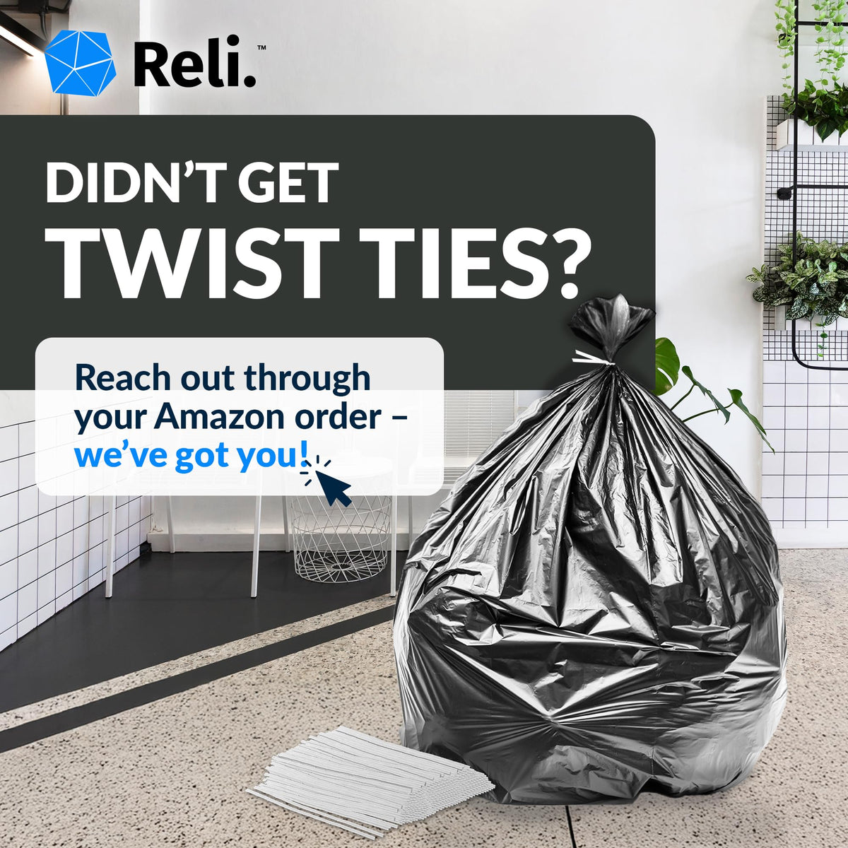 55-60 Gallon Heavy Duty Trash Bags I1790