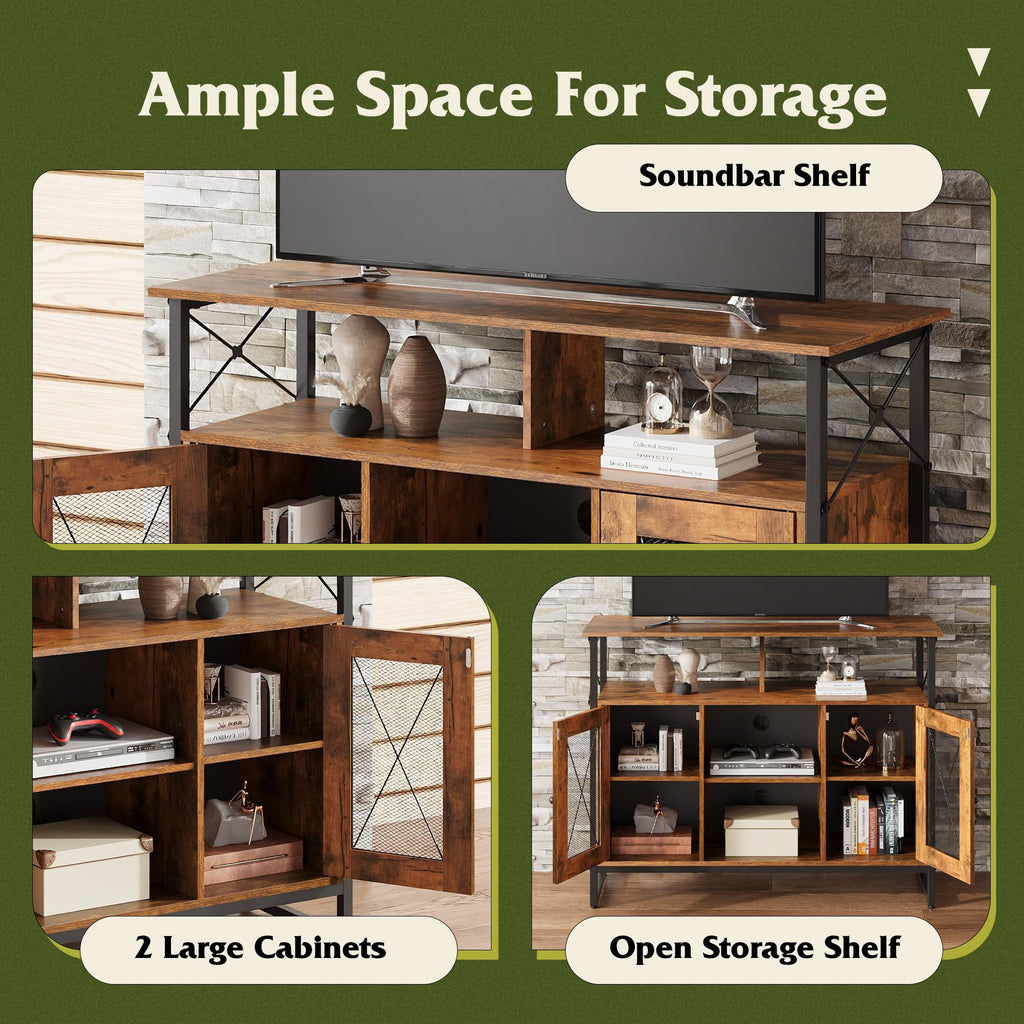 43 Inch TV Stand with Storage Cabinet H23991
