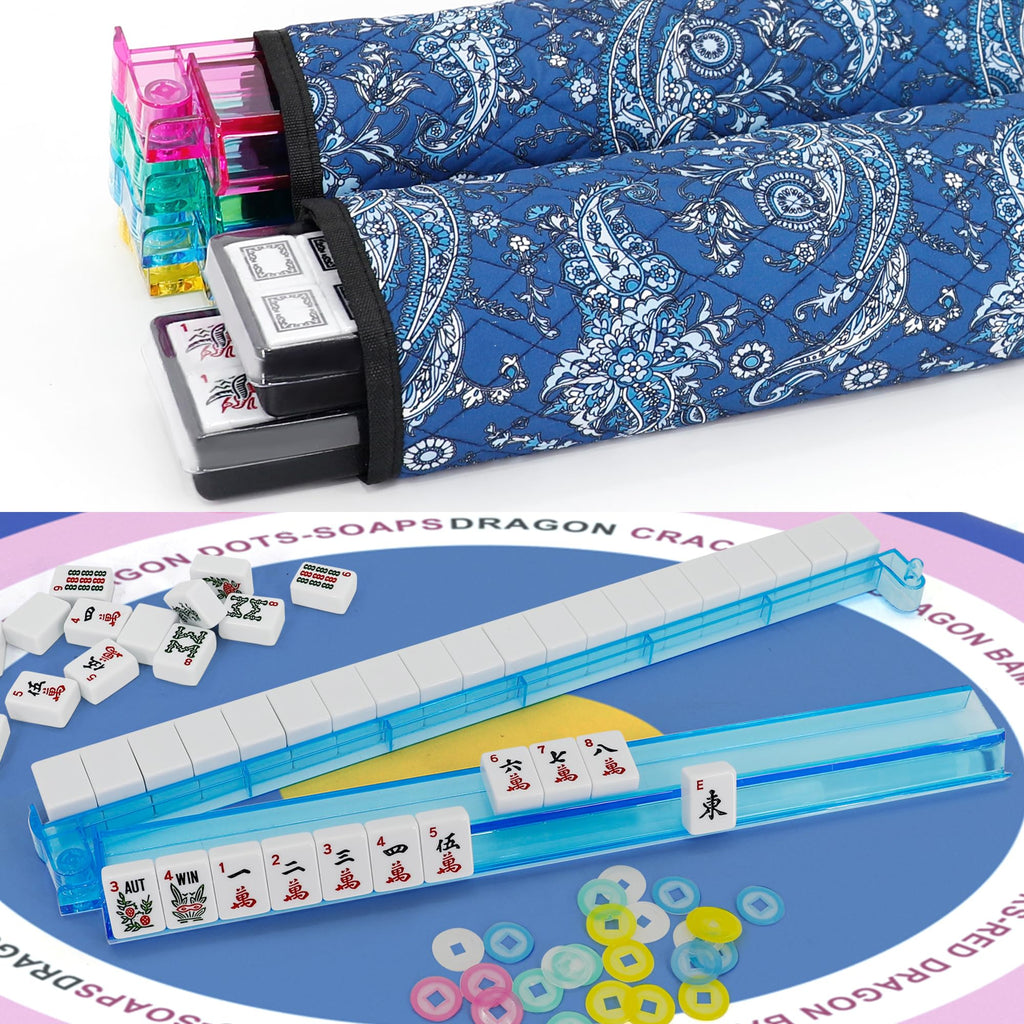 White 166 Tiles Mahjong Set D588625