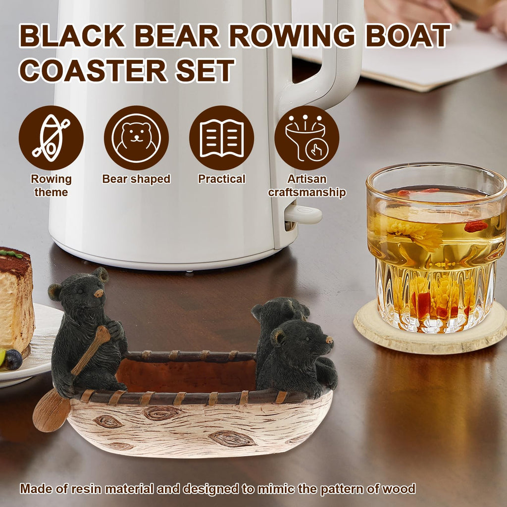 Black Bear Coasters Set of 5 M7389