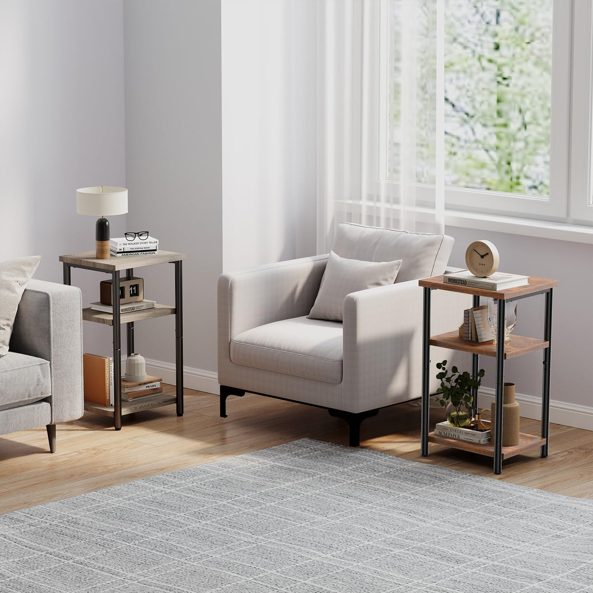 3-Tier Side Tables Set of 2 P25787