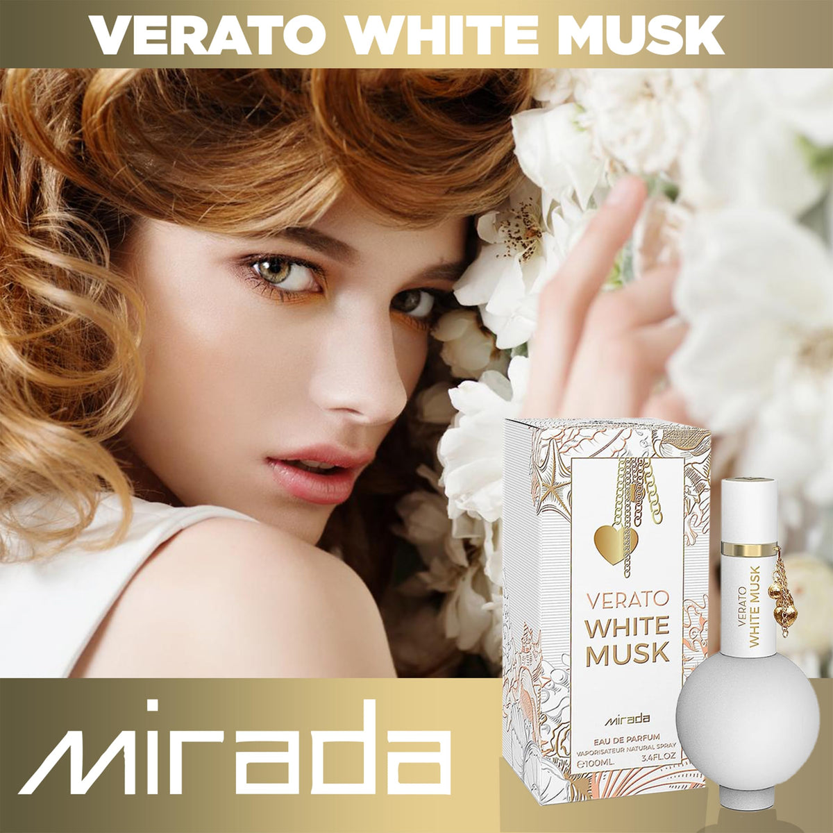 White Musk Eau de Parfum Spray 3.4 FL. Oz Z865