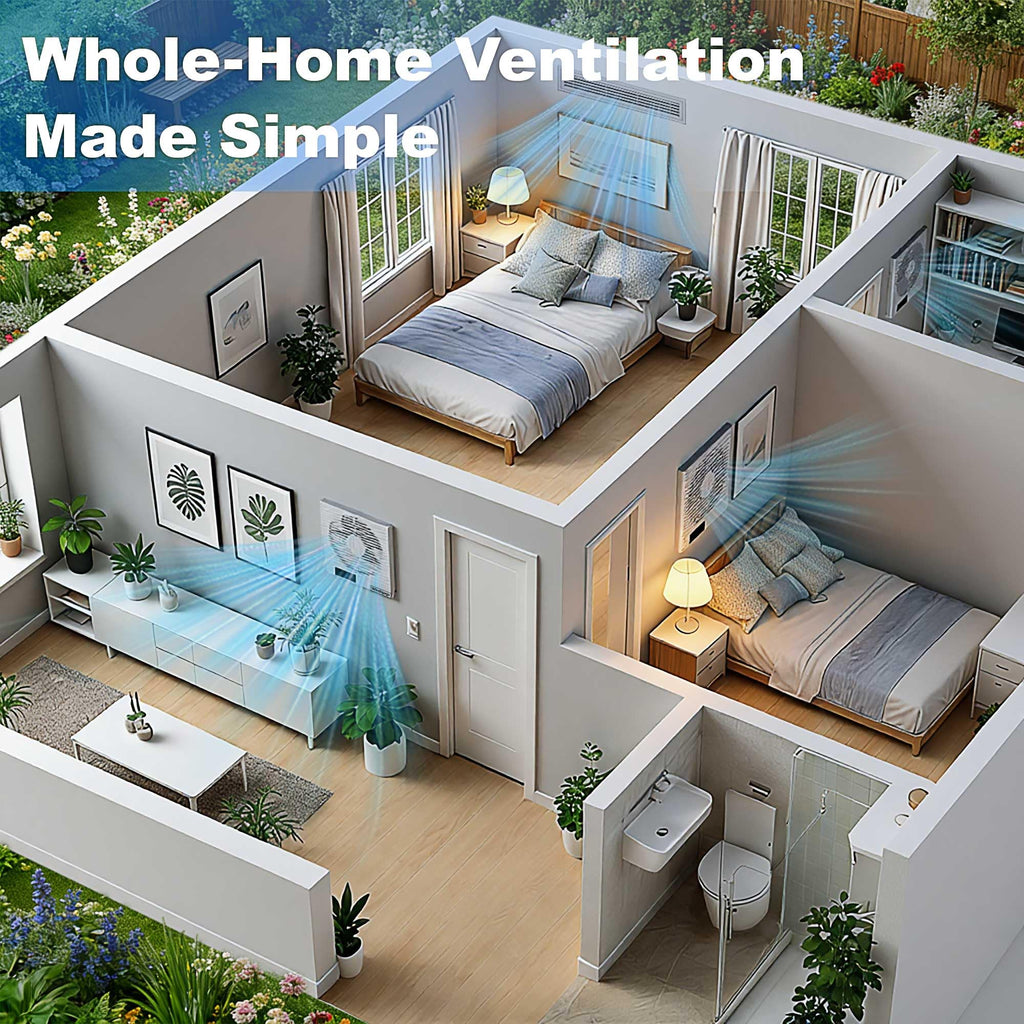 8" Room to Room Air Transfer Fan with Remote E13540