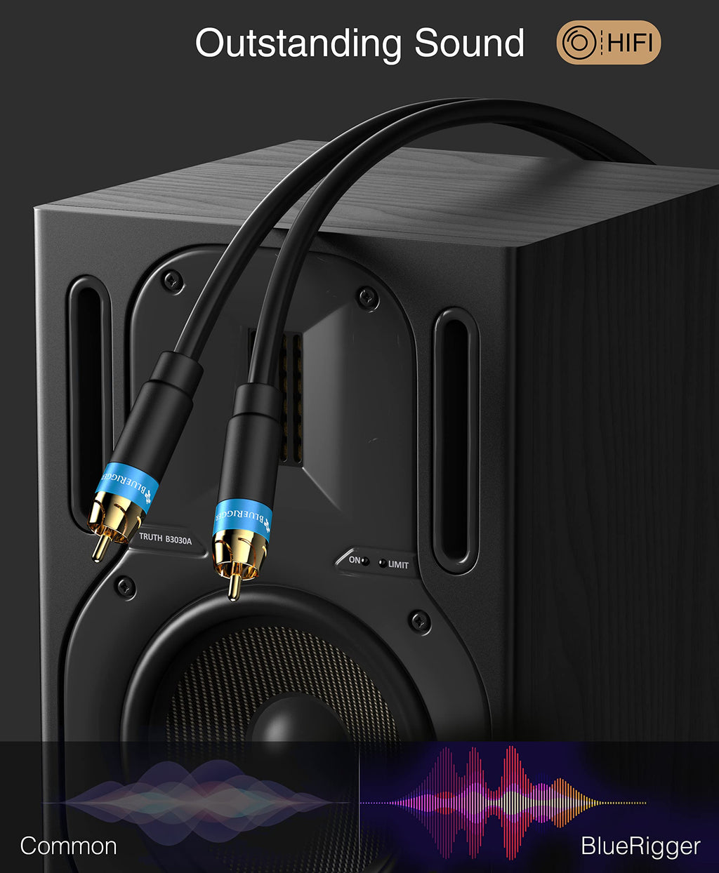 15FT Dual Shielded RCA Subwoofer Cable K693079