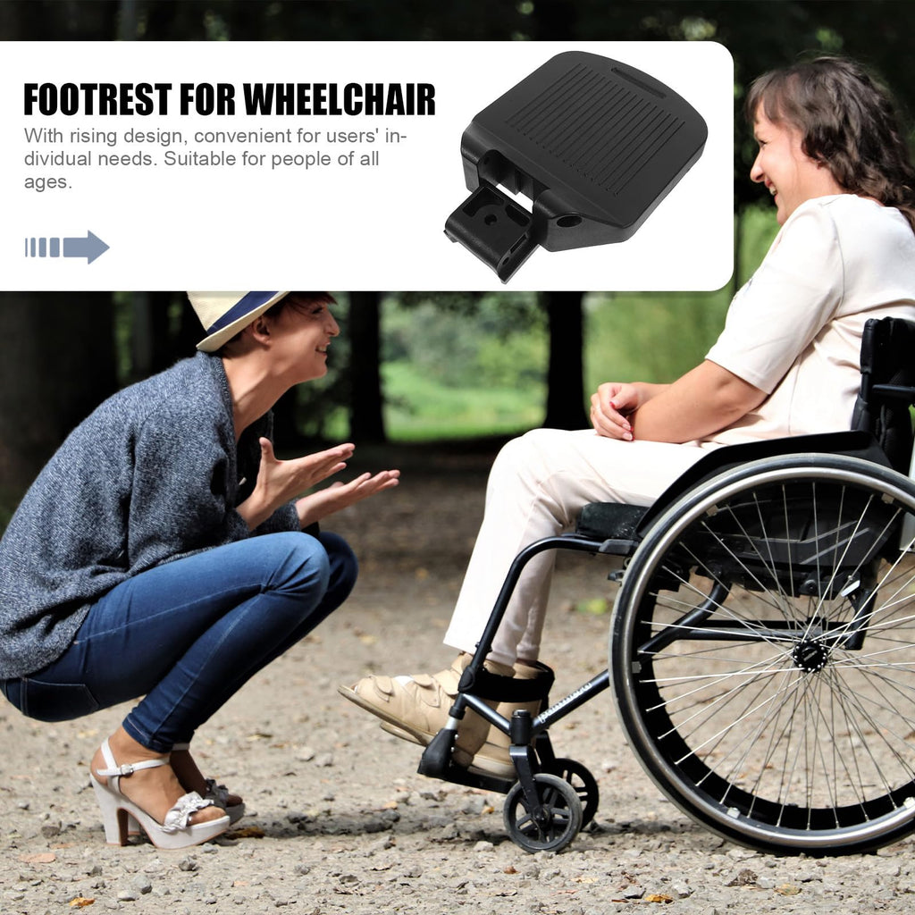 2pcs Adjustable Heavy Duty Wheelchair Footrest S2119